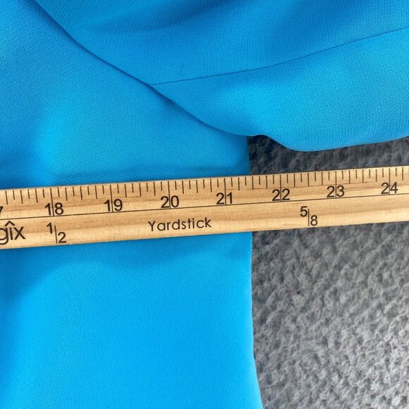 Jones Studio Blazer Womens 14W Plus Blue Button Up Notch Lapel Jacket Career - Picture 7 of 9